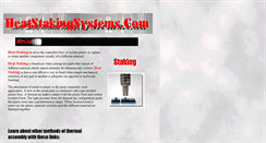Desktop Screenshot of heatstakingsystems.com